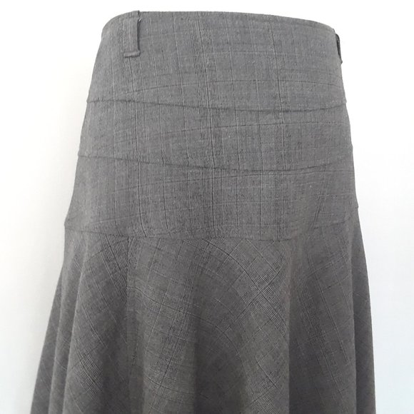 Apt 9 Gray Glen Check Fit and Flare Skirt - Picture 6 of 13